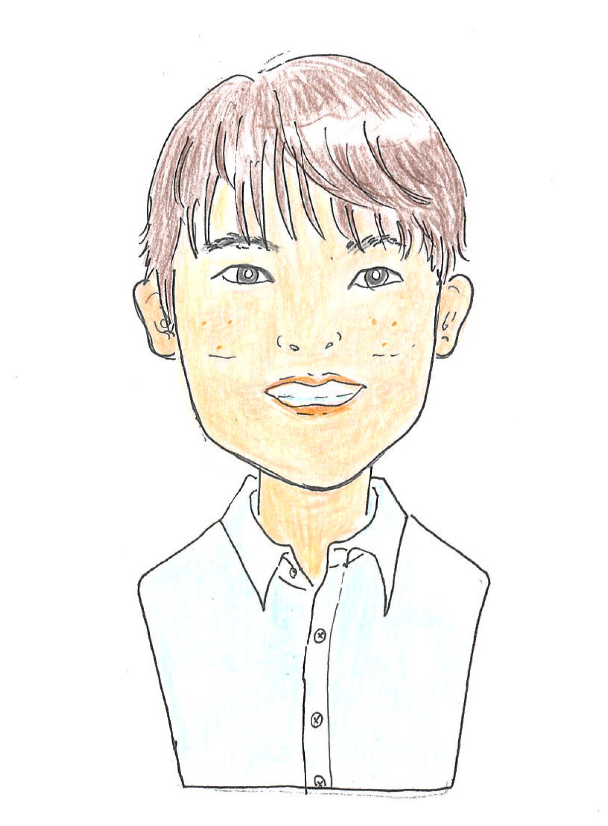 笠井大稀(かさいだいき)の似顔絵