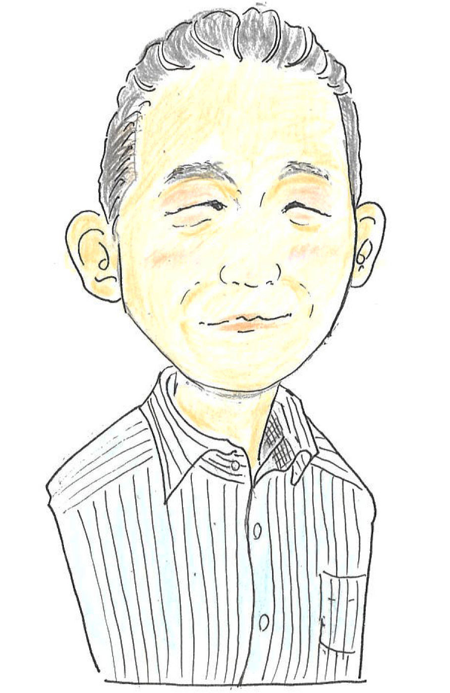 日下部達也(くさかべ たつや)の似顔絵